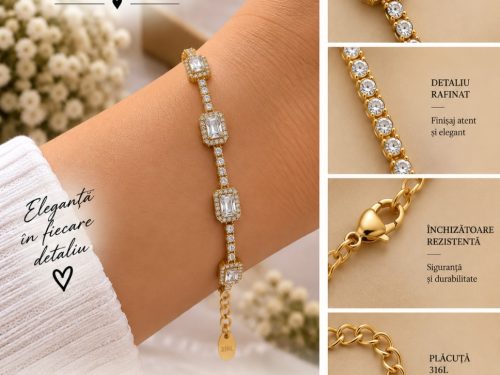 Brățară Royal Crystal – Cristale dreptunghiulare