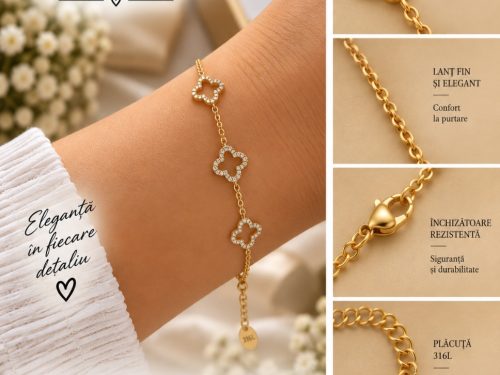 Brățară Crystal Clover – Trifoi cu cristale