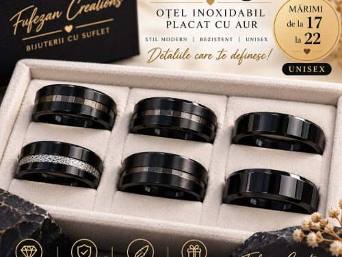 Inel Unisex din Piatră Vulcanică